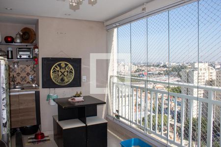 Varanda Gourmet de apartamento à venda com 3 quartos, 83m² em Jardim Sao Caetano, São Caetano do Sul