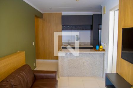 Sala de apartamento para alugar com 1 quarto, 40m² em Jardim Goiás, Goiânia