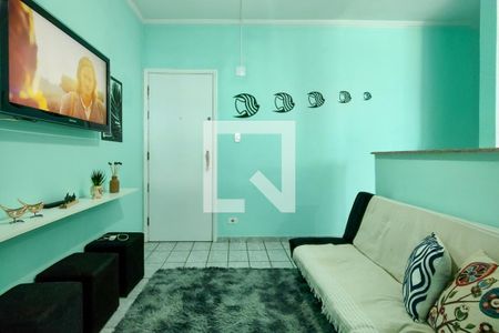 Sala de apartamento para alugar com 2 quartos, 14m² em Mirim, Praia Grande