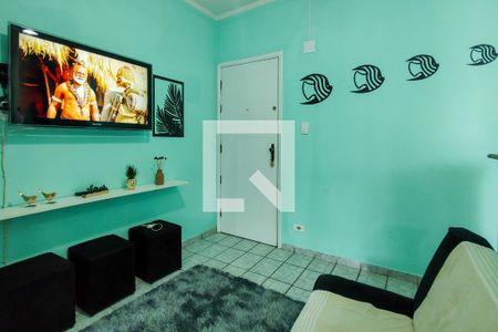 Sala de apartamento para alugar com 2 quartos, 14m² em Mirim, Praia Grande