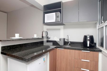 Studio - Cozinha de kitnet/studio à venda com 1 quarto, 30m² em Centro Histórico, Porto Alegre