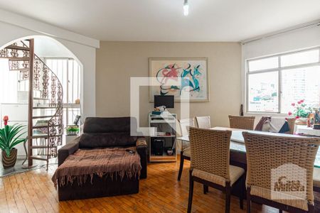 Sala de apartamento à venda com 3 quartos, 140m² em Jardim America, Belo Horizonte