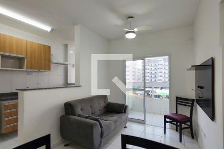 Sala de apartamento para alugar com 2 quartos, 60m² em Nova Mirim, Praia Grande