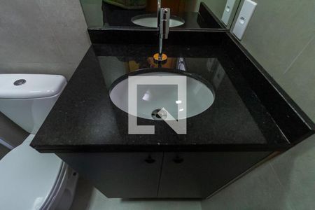 Banheiro de kitnet/studio para alugar com 1 quarto, 23m² em Centro, São Bernardo do Campo