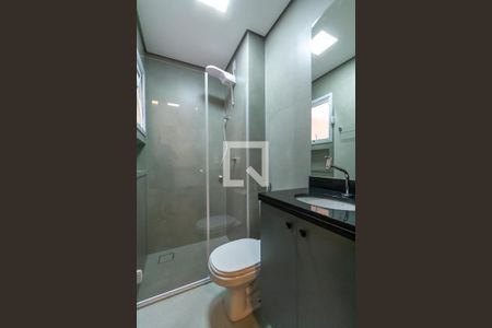 Banheiro de kitnet/studio para alugar com 1 quarto, 20m² em Centro, São Bernardo do Campo