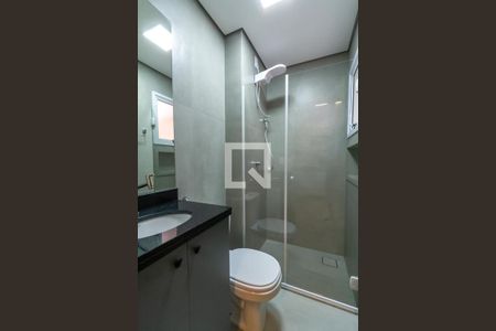 Banheiro de kitnet/studio para alugar com 1 quarto, 20m² em Centro, São Bernardo do Campo