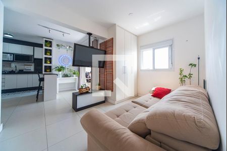 Sala de TV de apartamento à venda com 2 quartos, 75m² em Vila Apiai, Santo André