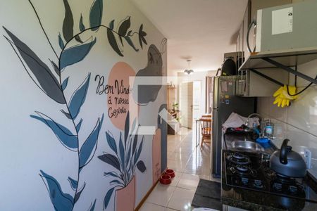 Cozinha e Área de Serviço de casa de condomínio à venda com 2 quartos, 50m² em Aberta dos Morros, Porto Alegre