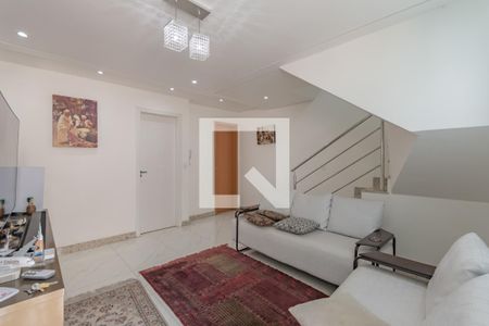 Sala de casa de condomínio para alugar com 3 quartos, 135m² em Jardim Atlântico, Belo Horizonte