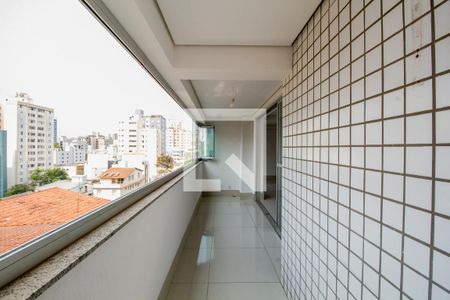 Varanda da Sala de apartamento à venda com 3 quartos, 145m² em Santo Antônio, Belo Horizonte