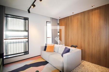 Sala de apartamento para alugar com 1 quarto, 48m² em Indianópolis, São Paulo