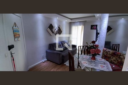 Sala de apartamento à venda com 2 quartos, 52m² em Parque Taboão, Taboão da Serra