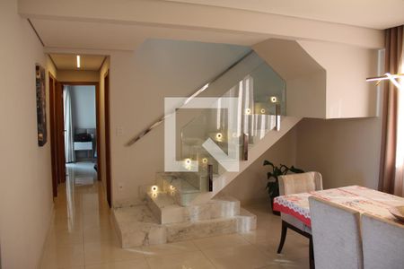 Sala de apartamento à venda com 3 quartos, 184m² em Pindorama, Belo Horizonte