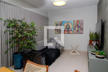 Sala de apartamento à venda com 4 quartos, 106m² em Estoril, Belo Horizonte