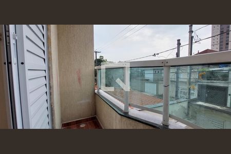 Varanda Quarto 1 suíte de apartamento para alugar com 3 quartos, 70m² em Vila Humaitá, Santo André