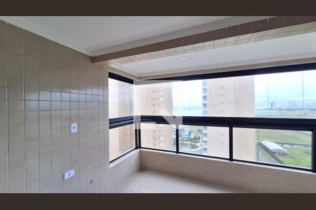 Varanda da Sala de apartamento para alugar com 2 quartos, 72m² em Nova Mirim, Praia Grande