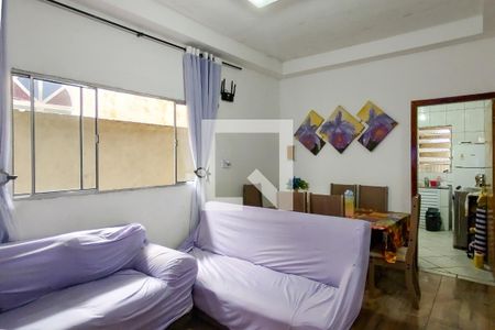 Sala de casa para alugar com 2 quartos, 80m² em Nova Mirim, Praia Grande