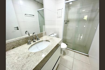 Banheiro da Suíte de apartamento para alugar com 1 quarto, 45m² em Vila Argos Velha, Jundiaí