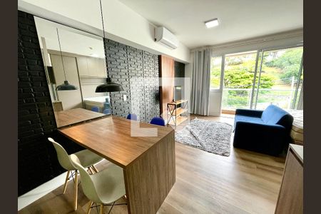 Sala de apartamento para alugar com 1 quarto, 45m² em Vila Argos Velha, Jundiaí