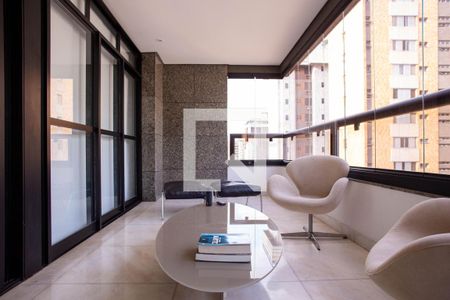 Varanda da Sala de apartamento para alugar com 4 quartos, 244m² em Funcionários, Belo Horizonte