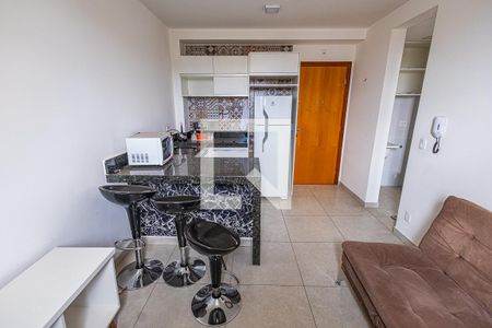 Sala / cozinha de apartamento para alugar com 1 quarto, 48m² em Ouro Preto, Belo Horizonte