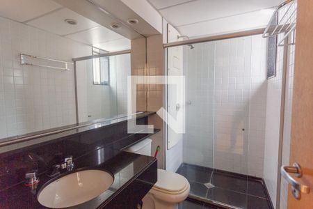 Banheiro da Suíte de kitnet/studio para alugar com 1 quarto, 24m² em Santo Agostinho, Belo Horizonte