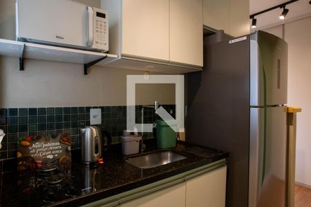 Cozinha de apartamento para alugar com 1 quarto, 30m² em Sagrada Família, Belo Horizonte