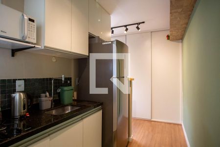 Cozinha de apartamento para alugar com 1 quarto, 30m² em Sagrada Família, Belo Horizonte