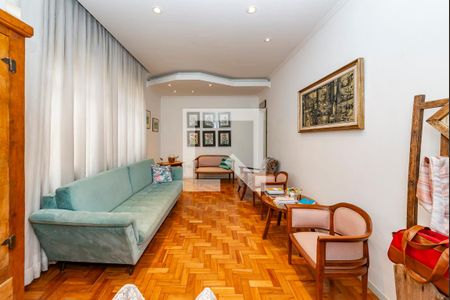 Sala 1 de apartamento à venda com 3 quartos, 110m² em Funcionários, Belo Horizonte