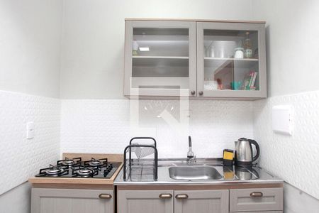 Studio - Cozinha de kitnet/studio à venda com 1 quarto, 23m² em Centro Histórico, Porto Alegre