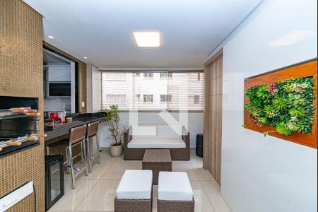 Varanda da Sala de apartamento à venda com 4 quartos, 135m² em Buritis, Belo Horizonte