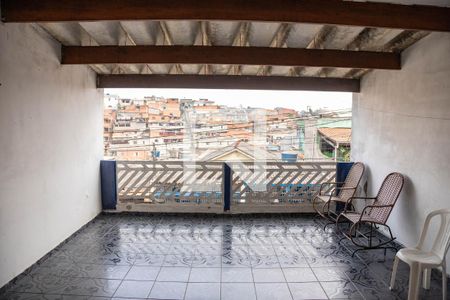 Varanda da sala de casa à venda com 5 quartos, 600m² em Vila Nogueira, Diadema