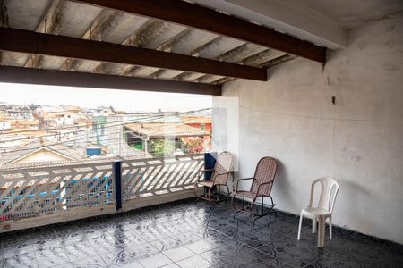 Varanda da sala de casa à venda com 5 quartos, 600m² em Vila Nogueira, Diadema