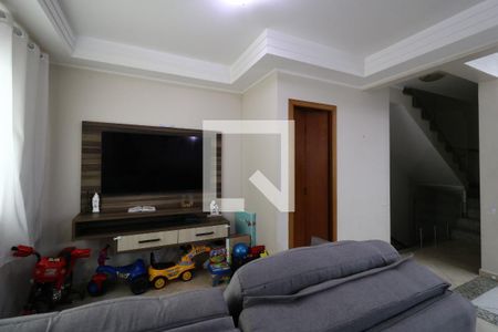 Sala de casa de condomínio à venda com 2 quartos, 132m² em Vila Príncipe de Gales, Santo André