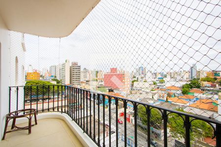 Varanda da sala de apartamento à venda com 4 quartos, 137m² em Centro, Santo André