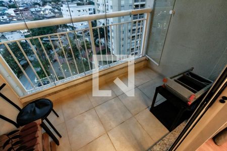 Varanda da Sala de apartamento à venda com 2 quartos, 70m² em Jardim Henriqueta, Taboão da Serra