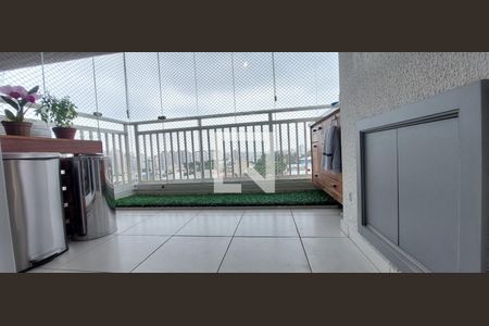 Varanda Sala de apartamento à venda com 3 quartos, 75m² em Vila Apiai, Santo André