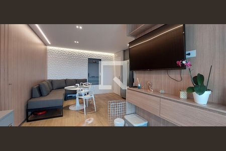 Sala de apartamento à venda com 3 quartos, 75m² em Vila Apiai, Santo André