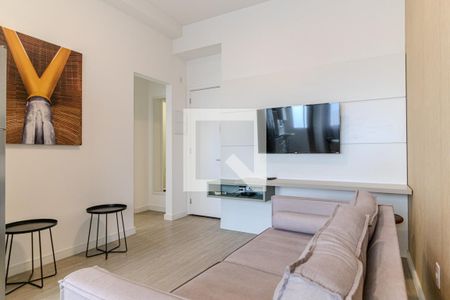 Sala de apartamento para alugar com 1 quarto, 38m² em Santa Cecilia, São Paulo