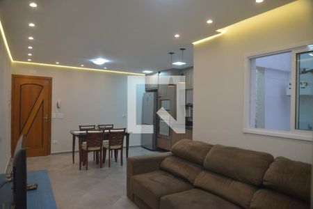 Sala de apartamento para alugar com 2 quartos, 70m² em Vila Alzira, Santo André