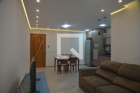 Sala de apartamento para alugar com 2 quartos, 70m² em Vila Alzira, Santo André