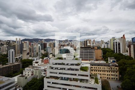 Sala varanda de apartamento para alugar com 1 quarto, 77m² em Santa Efigênia, Belo Horizonte