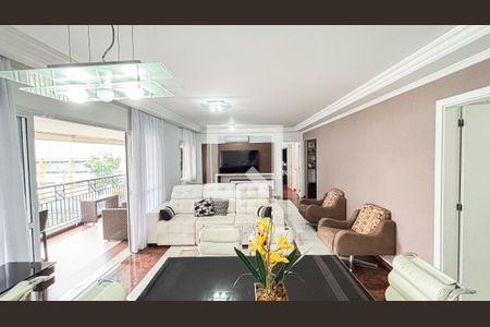 Sala  de apartamento à venda com 3 quartos, 136m² em Jardim, Santo André