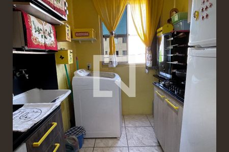 Cozinha de apartamento para alugar com 2 quartos, 48m² em São Miguel, São Leopoldo