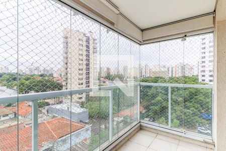 Varanda da Sala de apartamento para alugar com 3 quartos, 97m² em Campo Belo, São Paulo