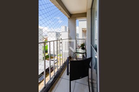 Varanda de apartamento à venda com 2 quartos, 55m² em Engenho Nogueira, Belo Horizonte