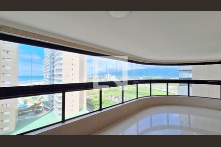 Varanda da sala de apartamento para alugar com 2 quartos, 79m² em Nova Mirim, Praia Grande