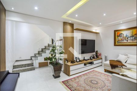 Sala de casa de condomínio à venda com 3 quartos, 140m² em Silveira, Santo André