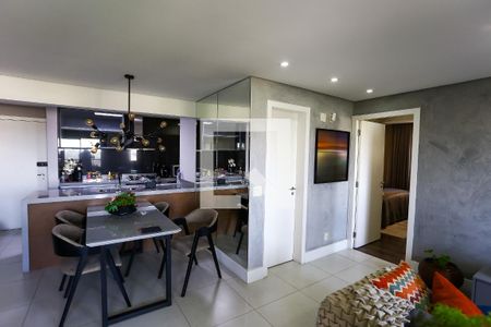 sala de apartamento para alugar com 2 quartos, 72m² em Jardim Henriqueta, Taboão da Serra