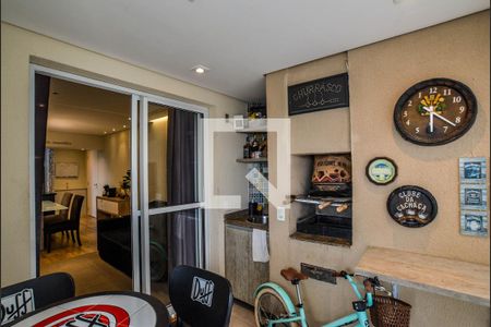 Varanda da Sala de apartamento à venda com 3 quartos, 76m² em Campestre, Santo André